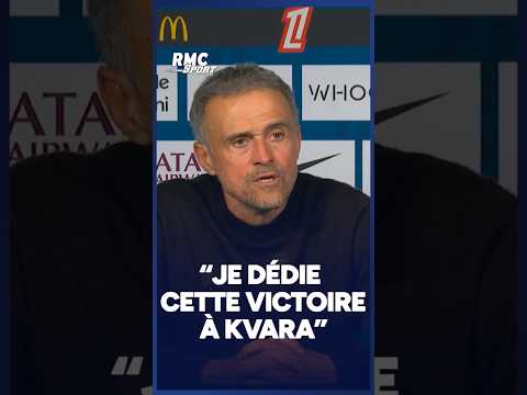PSG 2-0 OL : Luis Enrique dédie cette victoire à "Kvara"