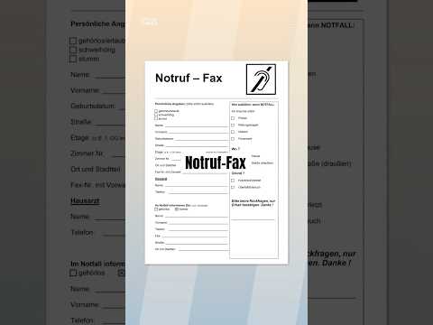 Notruf-Fax