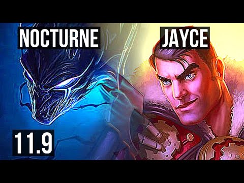 NOCTURNE vs JAYCE (TOP) | 4/0/4, 2.2M mastery, 1200+ games | KR Master | v11.9