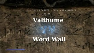 Skyrim: Valthume Word Wall