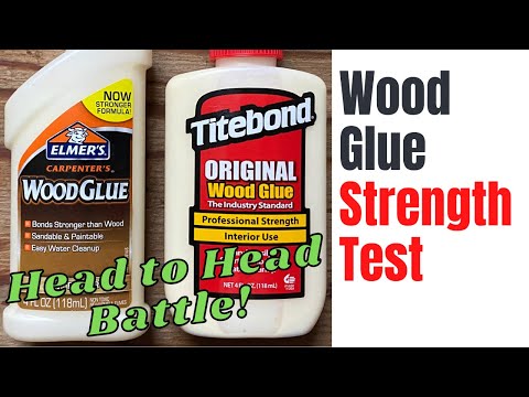 Wood Glue Strength Test | Elmer's Carpenter's Wood Glue vs Titebond Original Wood Glue