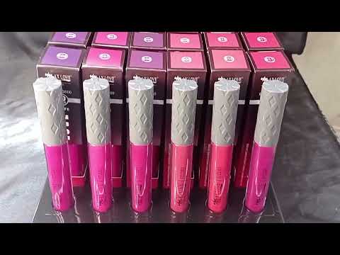 BATOM LÍQUIDO MATTE 30 HORAS MAX LOVE 606 AO 611 BOX COM 48 UN