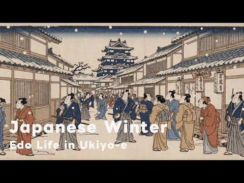 Edo Life in Ukiyo-e｜Winter Japanese Ambient Relaxing Smooth