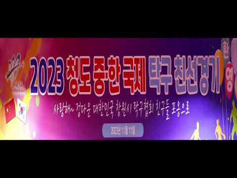 2023 중국청도 한.중 국제탁구교류전-231110~1113