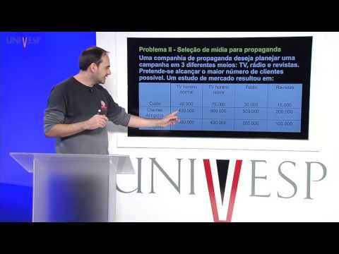 Pesquisa Operacional I - Aula 3 - Programação Linear: Modelagem Algébrica (parte 1)
