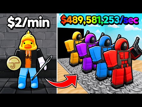 Ich habe Squid Games Factory Tycoon auf MAX-LEVEL in Roblox Dalgona Tycoon gebaut!
