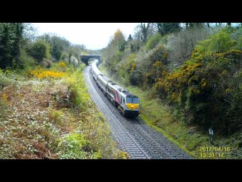 NIR 201 Class loco No.8209 on Enterprise leaving Dundalk 16/04/17