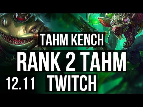 TAHM & Senna vs TWITCH & Renata Glasc (ADC) | Rank 2 Tahm, 10/0/6, Legendary | KR Challenger | 12.11