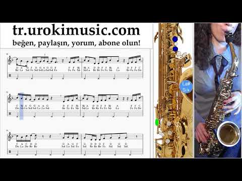 Saksafon tenor dersleri Martin Garrix feat Khalid - Ocean Notalar Eğitim um-i723