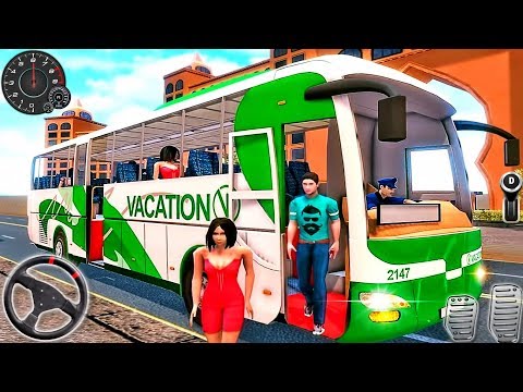 Coach Bus Driving 2019 - City Bus Drive Transporter Simulator - Android GamePlay