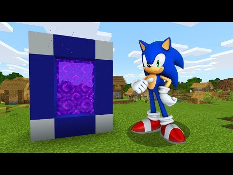 Glowific - How To Make a Portal to the SONIC Dimension in Minecraft PE (Sonic Portal in MCPE)
