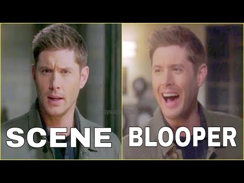 Jensen & Jared Trip Together | Supernatural Season 15 Gag Reel Bloopers VS Actual Scenes