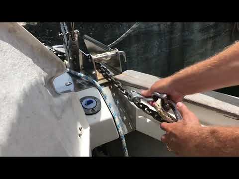 Attaching a chain hook to your anchor chain
