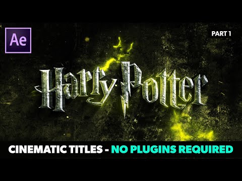 Create Epic Cinematic Trailer Titles in After Effects - No Plugins Required | AE Tutorial - Part 1