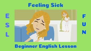 Feeling Sick | Talking about the Flu | ESL Conversation