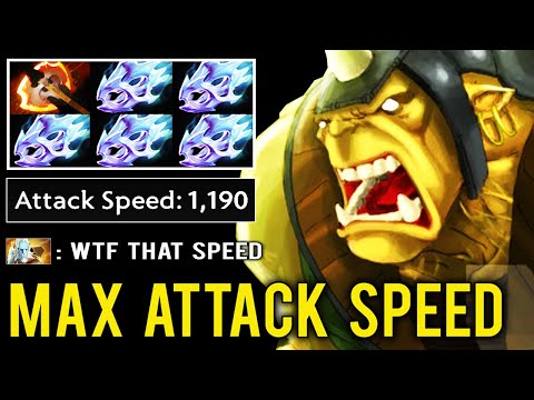 WORLD FASTEST ATTACK SPEED Battle Fury Full Moon Shard Troll Build vs Pub by Bulldog Epic Fun Dota 2