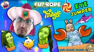 Let&#39;s CUT THE ROPE w/ MAGIC and JUMP w/ our EYES! Shawn&#39;s First Gameplay (FGTEEV Parents &amp; Kids Fun)