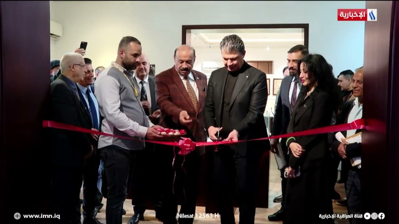 فيديو | رئيس شبكة الإعلام العراقي يفتتح المعرض الدولي الرابع ليوم الكاريكاتير