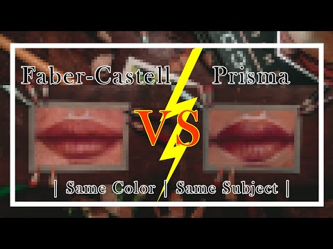 Faber-Castell vs Prisma | Same Color | Same Subject | Realistic Drawing Challenge Day 02 [Lips]