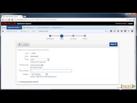 Oracle APEX Techniques Tutorial Updating the Database without Submitting a Page | packtpub com