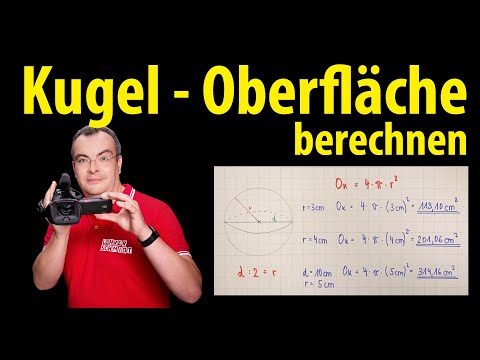 Sphere - Calculate surface area | Lehrerschmidt