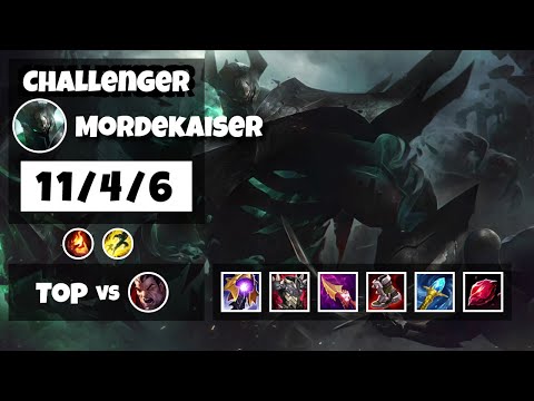 Mordekaiser vs Darius BR Challenger TOP (11/4/6) - v11.18
