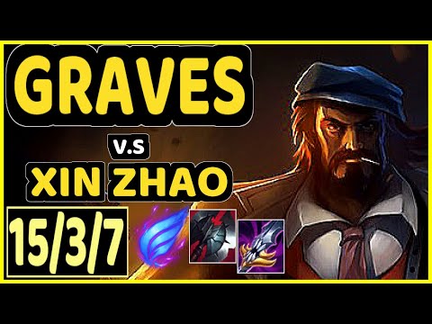 HARU (GRAVES) vs XIN ZHAO - 15/3/7 KDA JUNGLE GAMEPLAY - KR Ranked GRANDMASTER