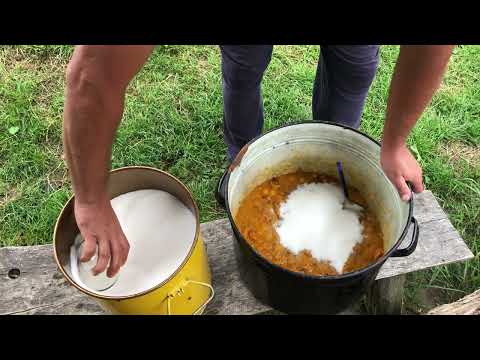 Distilling spirits - How to make mash from mirabelle plums