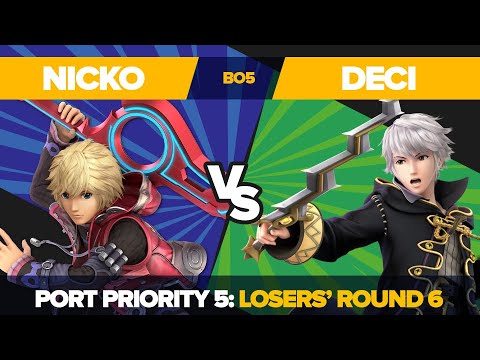 Nicko vs Deci - Losers' Round 6: Ultimate Singles Top 64 - Port Priority 5 | Shulk vs Robin