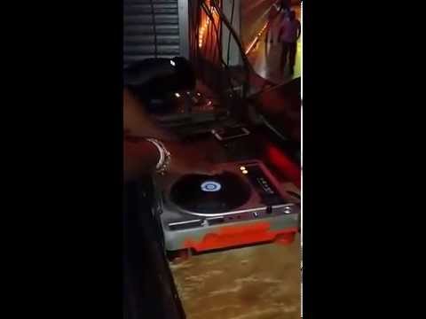 DJ K-Blaze cutting James Brown -Escapism at the Rink in Chicago