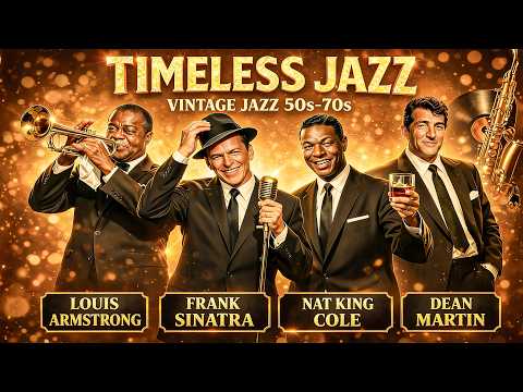 Louis Armstrong, Nat King Cole, Frank Sinatra 🎷 Timeless Vintage Jazz Hits (50s–70s Old Songs)