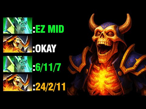 IMBA Clinkz MID — 24 Kills Godlike Carry (Immortal) | Patch 7.39e #dota2