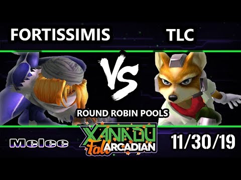 Xanadu MFA SSBM - Fortissimis (Sheik) Vs. TLC (Fox) Smash Melee Round Robin Pools