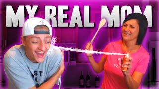 My REAL Mom Kicks My BUTT For 100,000 Subscribers! QnA