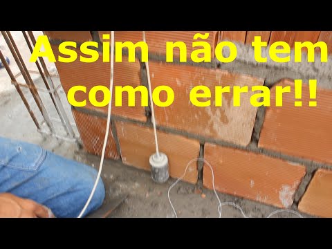 Como fazer uma parede ficar no prumo.