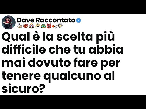 [Episodio completo] Qual è la scelta più difficile che tu abbia mai dovuto fare per tenere qualcuno
