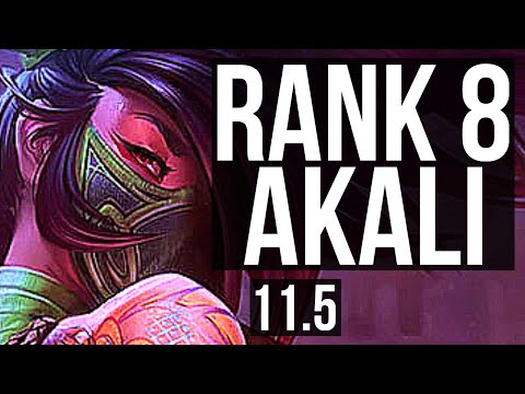 AKALI vs LEBLANC (MID) | 6/1/5, Rank 8 Akali | TR Grandmaster | v11.5