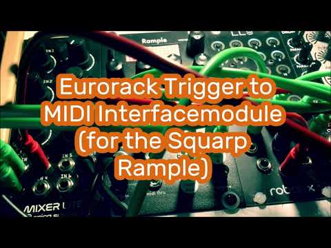 MODULAR TOOLS - my personalized modular - 01 - diy trigger to midi interface for the squarp rample