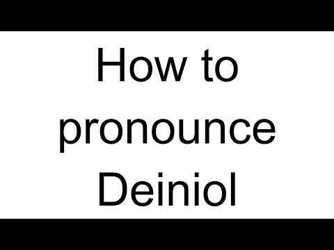 How to Pronounce Deiniol (English)