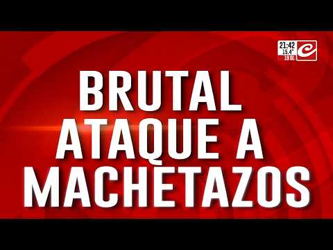 ¡Baño de sangre en Carlos Paz! Lo masacraron a machetazos y pelea por su vida