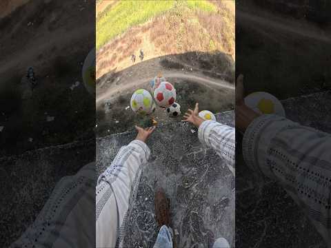 new parkour football nechhe gir gai ⚽️😱😭😭#ytshorts #football #parkour #running#pov #jumpstyle #viral