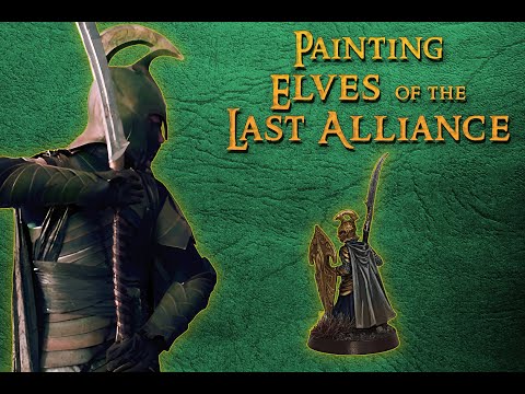 Painting Elves of the Last Alliance!  Middle Earth Strategy Battle Game