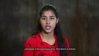 Thumbnail for Change maker Award laureate Payal Jangid appeals for Girls March 2 School