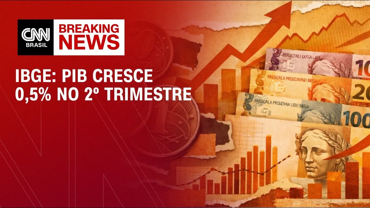 PIB: economia brasileira cresce 0,5% no 2º trimestre de 2026, aponta IBGE | ABERTURA DE MERCADO