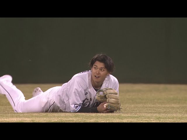 【7回表】ライオンズ・西川愛也 快足飛ばしてスーパーダイビングキャッチ!! 2025年4月9日 埼玉西武ライオンズ 対 千葉ロッテマリーンズ