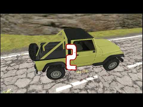 offroad jeep driving simulator 3d 2021- mountain uphill car stunt adventure - android gameplay