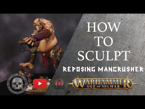 Miniature Painting Tutorial - Oscar Lars - Mancrusher Gargant Repose