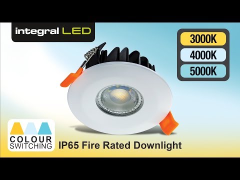 Integral LED Colour Switching Fire Rated Downlight