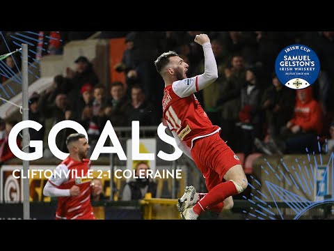 GOALS | Cliftonville 2-1 Coleraine - Irish Cup quarter-final 2022