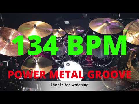 134 BPM DRUM BEAT - POWER METAL - 4/4 DRUM TRACK - DRUM BEAT by SOLIDTRACKS